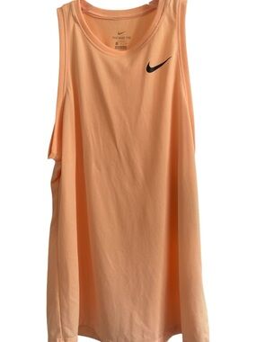The Nike Tee Dri-Fit Women’s Lightweight Airy Light Orange Tank Size Small